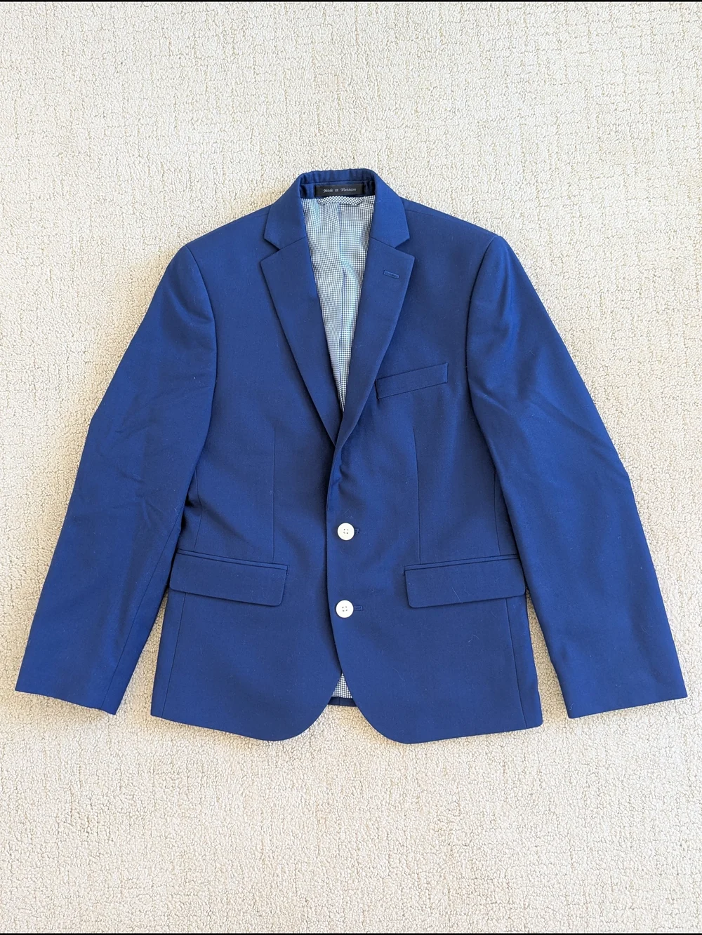 Lauren Ralph Lauren Two-Button Blazer Jacket Navy Blue Boy 12R Formal Event